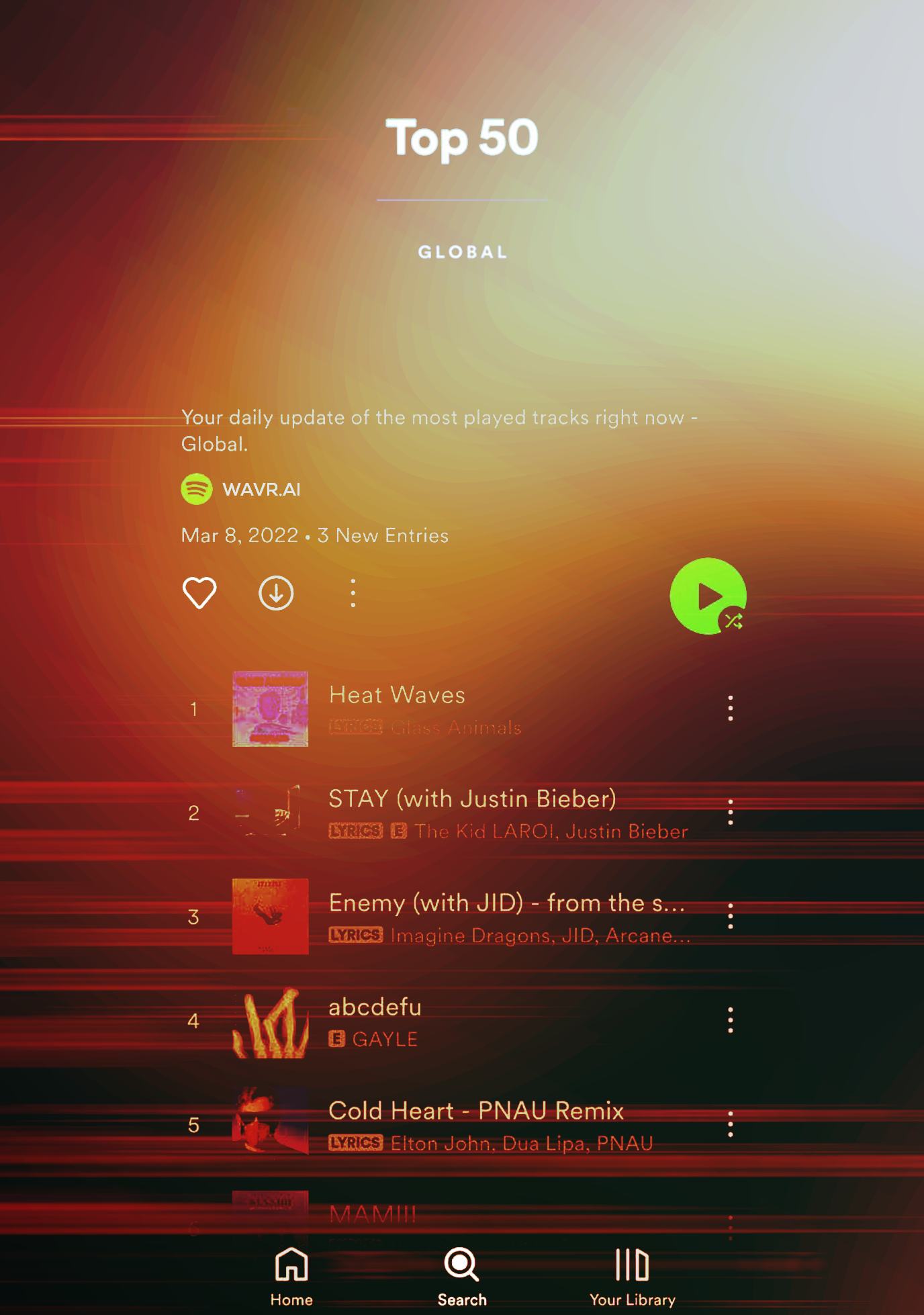 Discover the Top 50 Global Tracks on Spotify